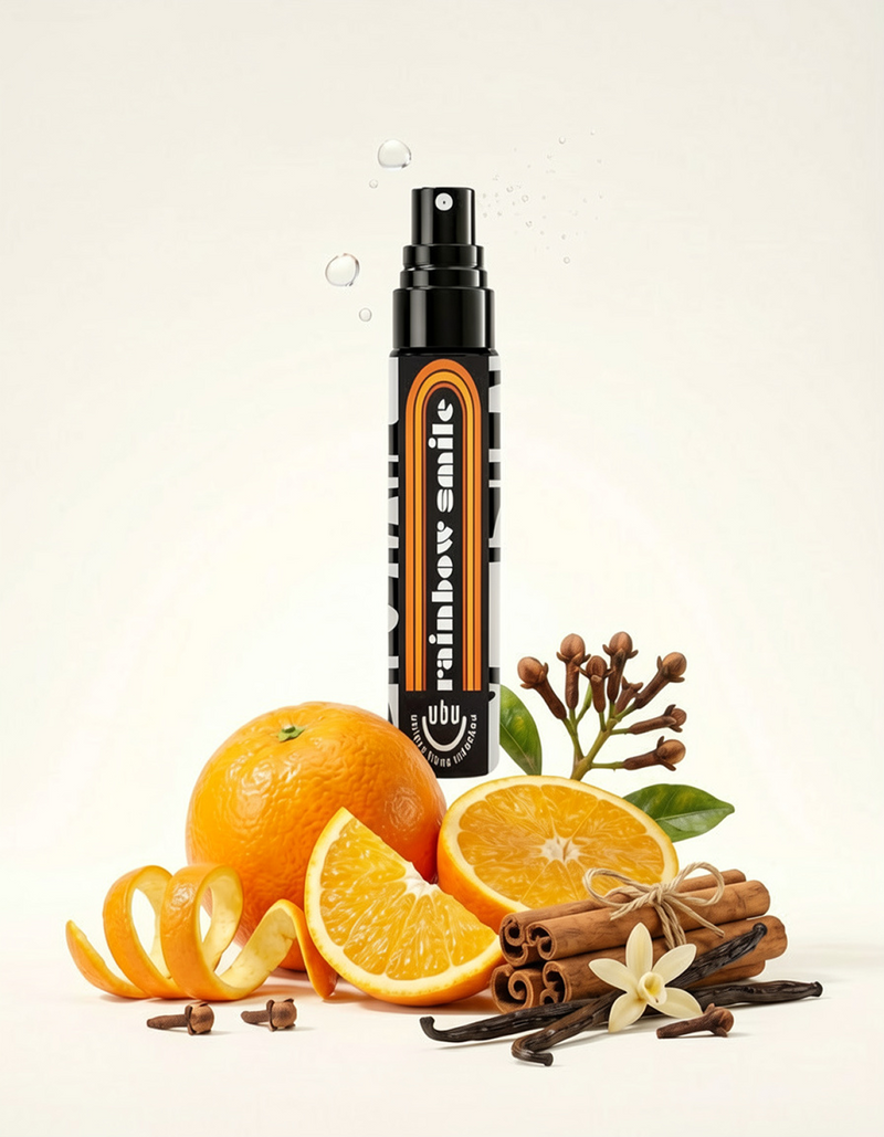 OG3™ Zesty Cinnamon alcohol free breath freshener spray Miron violet glass Rainbow Smile